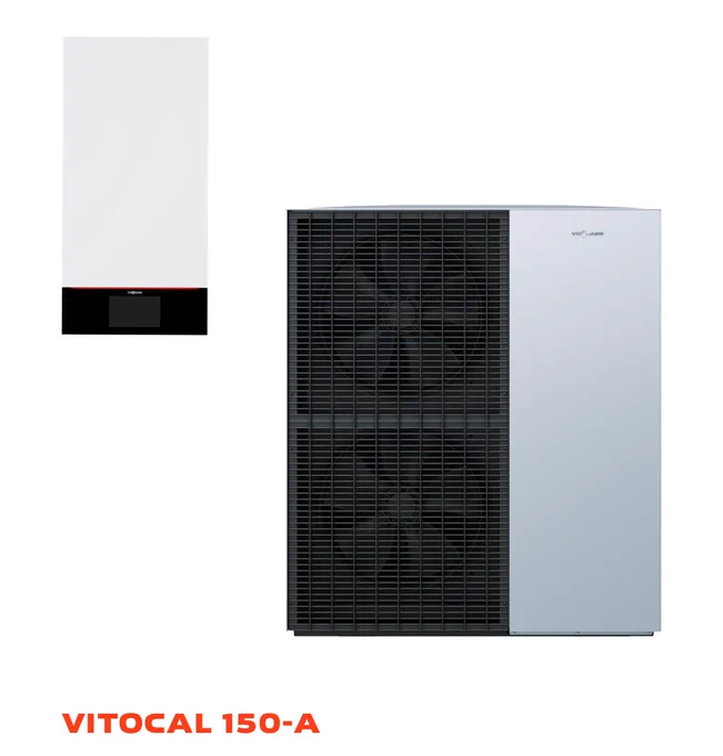 Viessmann Vitocal 150-A Air-Source Heat Pump internal and external units