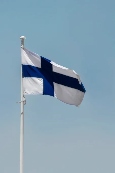 Photo of the Finnish flag