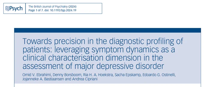 Screenshot of paper published in The British Journal of Psychiatry.