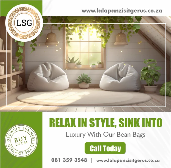 Get cosy with LSG Bean Bags! 

Customise your ultimate comfort zone by choosing your preferred size, material, shape, and more! Whether you crave a snug spot for movie nights or a stylish addition to your living space, our bean bags are tailored just for you. Dive into comfort like never before with LSG. Let's craft your perfect relaxation oasis! 

#LSG #CustomComfort #LSGBeanBags