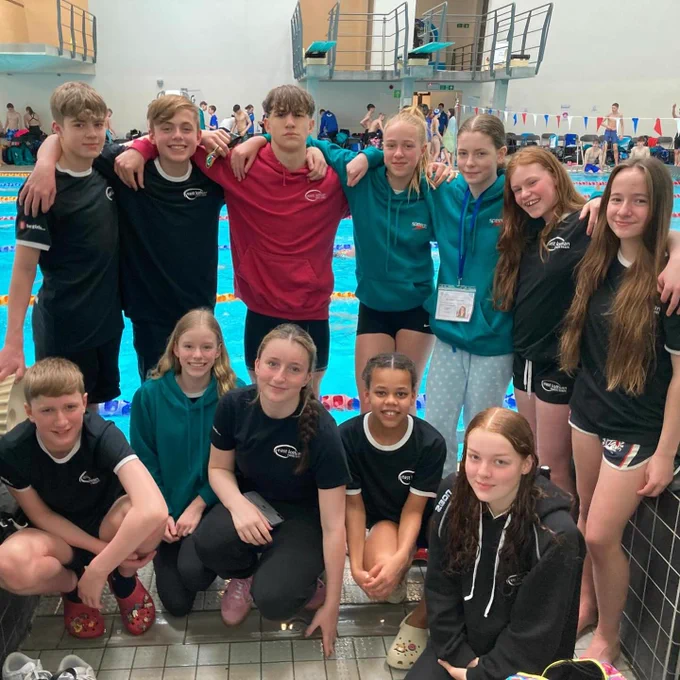 Members of East Lothian Swim Team at the Scottish National Age Group Championships in Aberdeen.