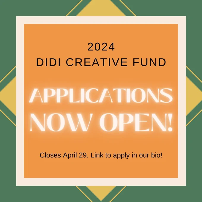 🎉 We’re excited to announce that this year, we'll be awarding FIVE $500 grants! If you're in need of funds to buy art supplies, enroll in a course, book a performance space, attend a writing retreat or anything else to further your creativity, please apply!

❤️ In collaboration with @didihood and @tamilwomenrising, The Didi Creative Fund aims to provide an opportunity for self-identifying South Asian, Tamil women and gender diverse folks to pursue new creative opportunities or support existing creative work.