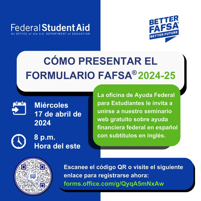 Como Presentar el Formulario FAFSA 2024-25.
