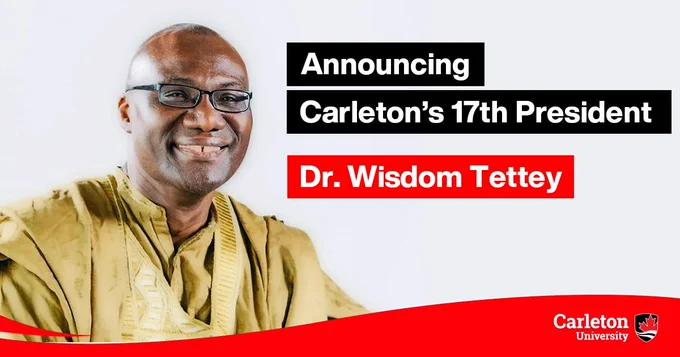 Announcing Carleton's 17th President, Dr. Wisdom Tettey