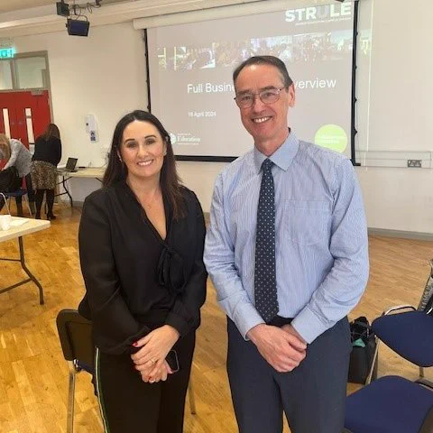 Photo of Mark Browne at the Houben Centre, hosted by Professor Joanne Murphy, for the Senior Management Team in the Department of  Education.