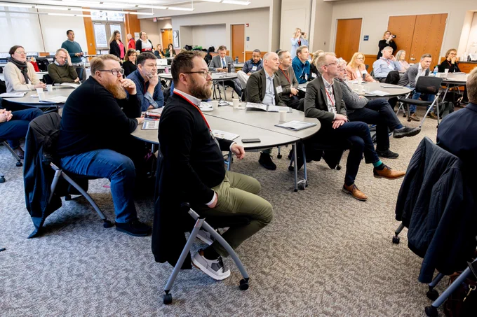 A view of the audience during a panel discussion
