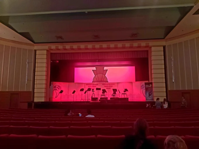 The seats before the concert