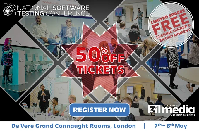 Register Now for 50% OFF - National Software Testing Conference