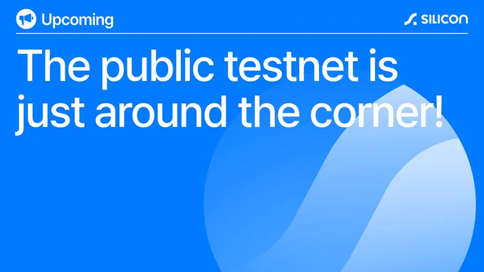 An image containing the announcement that the public testnet will be released soon