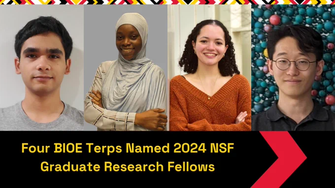 Udit Gupta (left), Arafat Fasuyi (middle left), Corrine Martin (middle right), and Ezra Cho (right)