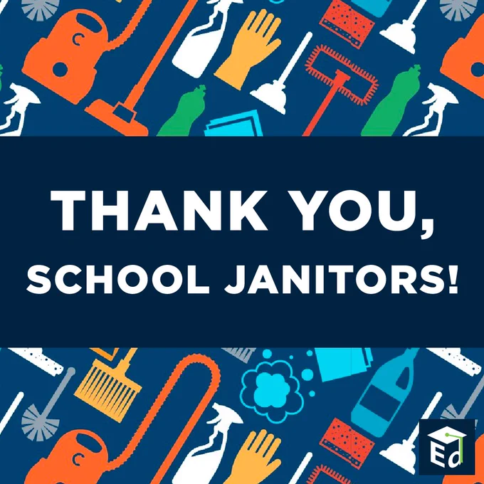 Thank you, school janitors!