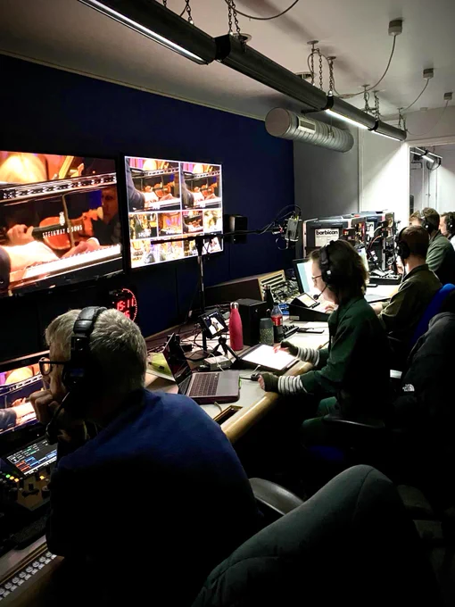 A television gallery in action.