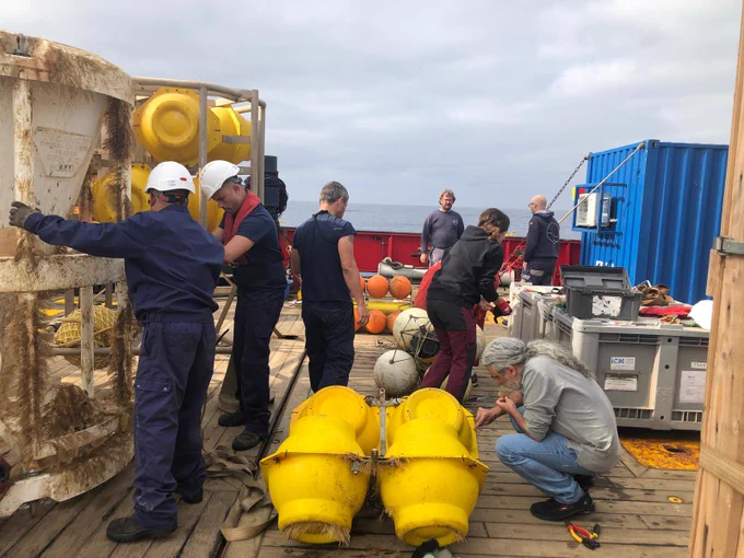 Ricardo Aguilar, Research Director at Oceana in Europe, analyses oceanographic floats