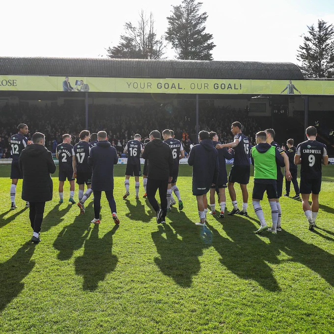 Southend United players and staff show their appreciation to the fans.