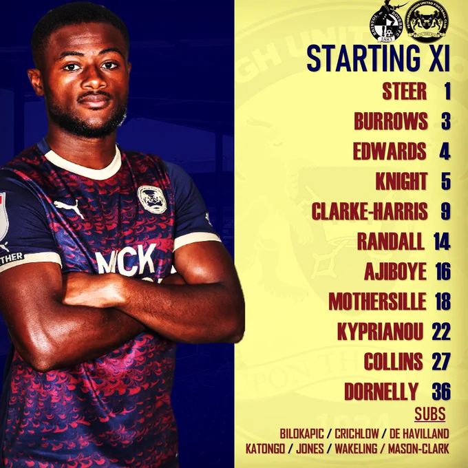 Team News v Bristol Rovers