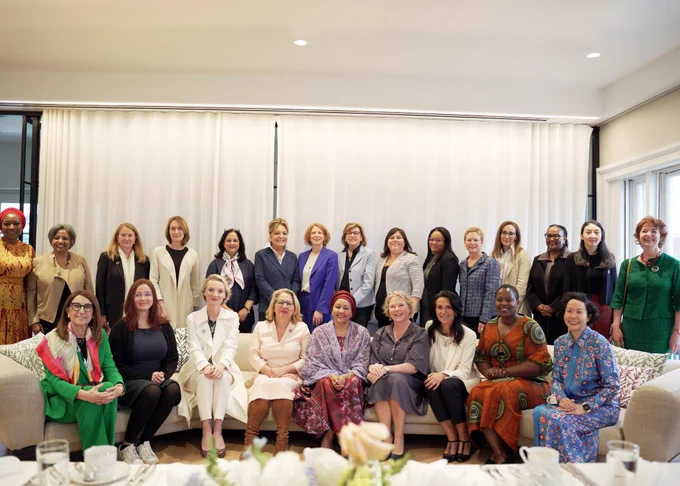 Gruppenfoto der Teilnehmerinnen des #wethewomen Events in Washington DC ©GPE