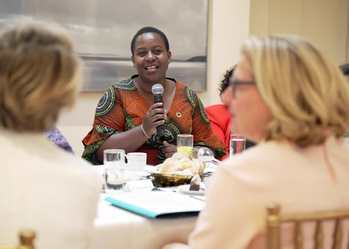 Teilnehmerinnen sprechen beim #wethewomen Event in Washington DC ©GPE