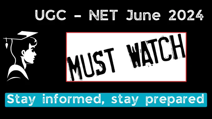 From exam pattern breakdowns to syllabus insights, this must-watch guide has everything aspiring candidates need for a successful preparation journey. Don't miss out on this invaluable resource tailored specifically for UGC NET June 2024 aspirants!
