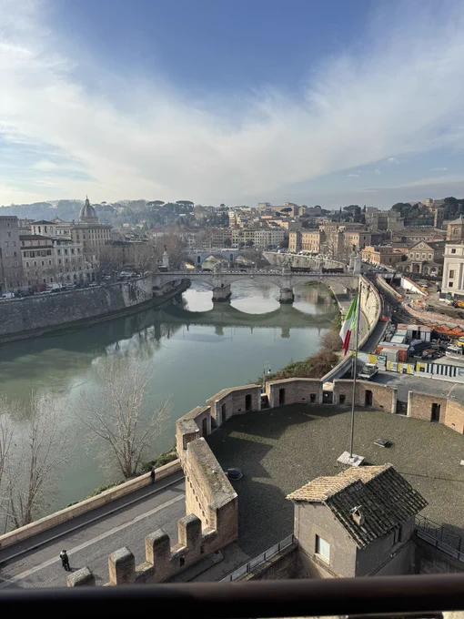 View of Rome from the Castel Saint angelo