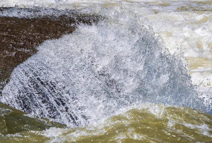 Frozen motion of water cascading over Valley Falls in West Virginia. Prints available to decorate your home! 