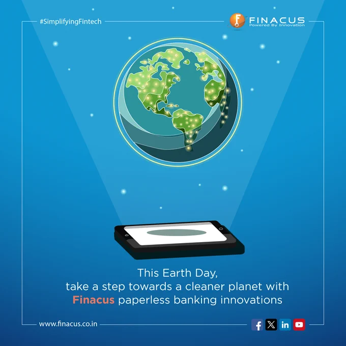 This Earth Day, take a step towards a cleaner planet with Finacus paperless banking innovations