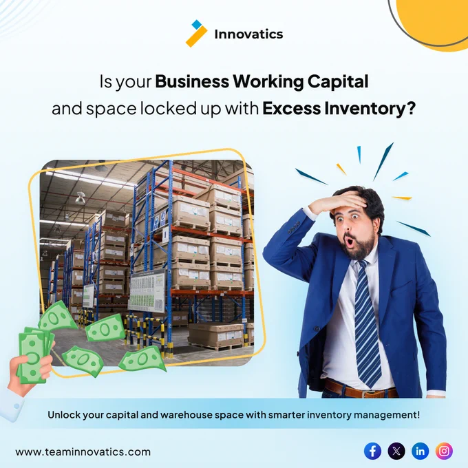 Excessive inventory ties up business capital and warehouse space, hindering efficiency and profitability. Embracing smarter inventory management strategies is essential to unlock capital and optimize space utilization. By reducing excess inventory, businesses can enhance cash flow, streamline operations, and maintain agility in responding to market demands.

Try our advanced analytics and AI solutions for smarter inventory control and efficient operations. Unlock insights to streamline stock levels, and boost profitability. Contact us now.!
 #dataanalysisservices #DataAnalyticsSolutions #datanalytics #data #Analytics #dataanalytics #dataanalysis #inventory #inventorymanagement 