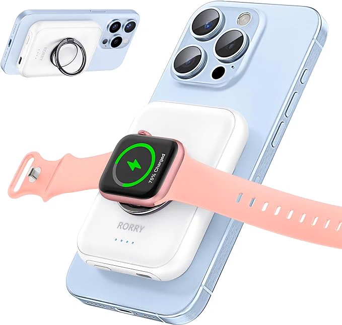 Charge your iPhone and Apple Watch simultaneously with RORRY for Magsafe Portable Charger! 🔋📱⌚ Never run out of power on-the-go.
🇺🇸https://amzn.to/3UceTQO
@amazon
#Ad #amazonfinds #TechEssential #CommissionEarned #Sales #FoundItOnAmazon 
#PowerOnTheGo ✨🔌