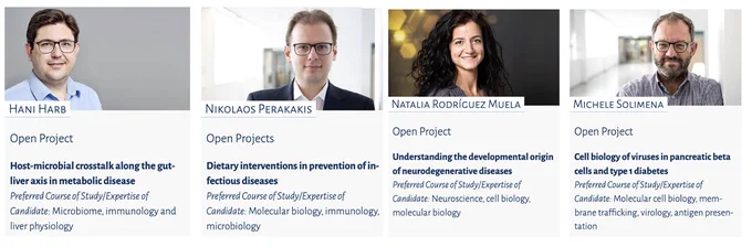 These are some of the group leaders offering PhD positions this round
