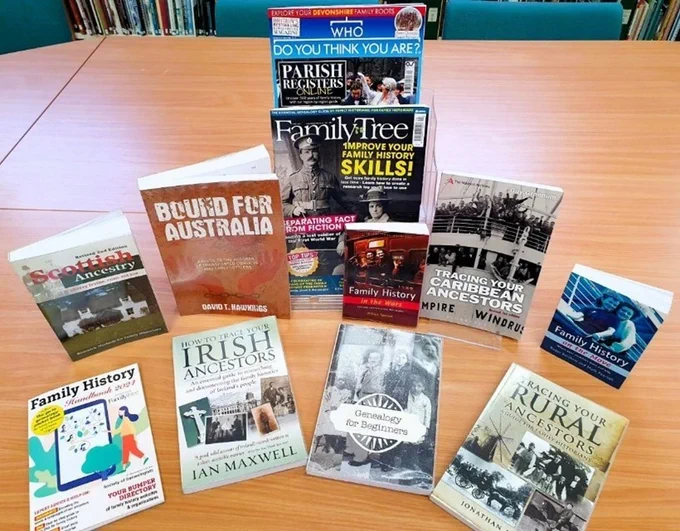 Who Do You Think You Are? The Family Tree, Bound for Australia and other local studies books available at HALS. 