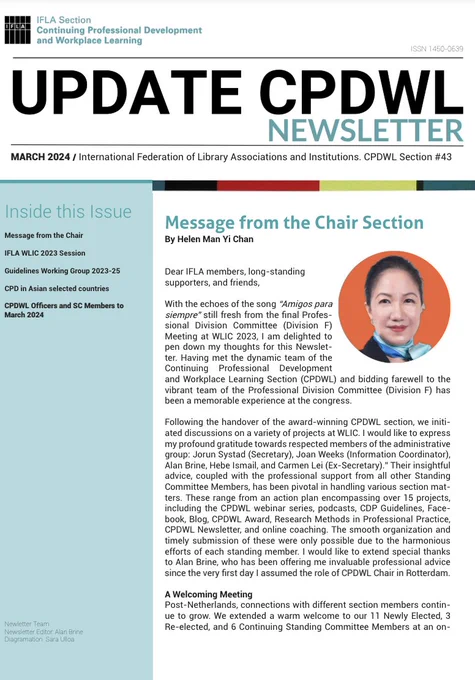 Update CPDWL Newsletter