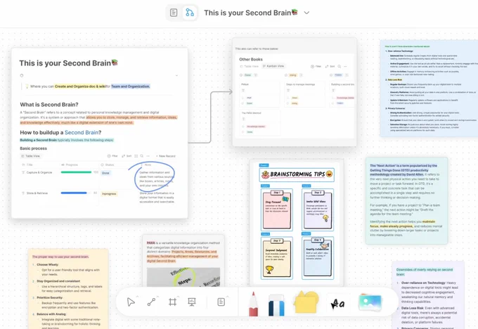 A screenshot of the AFFiNE editor, which is built on top of BlockSuite