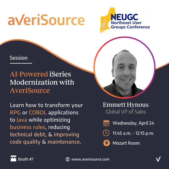 NEUGC Session | AI-Powered iSeries Modernization with AveriSource