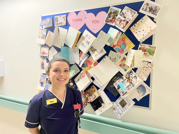 Image of Isabella Clarke, Senior Midwife and Labour Ward Co-ordinator at King's marking International Day of the Midwife.