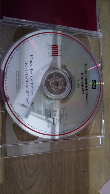 Incorrect Handel CD