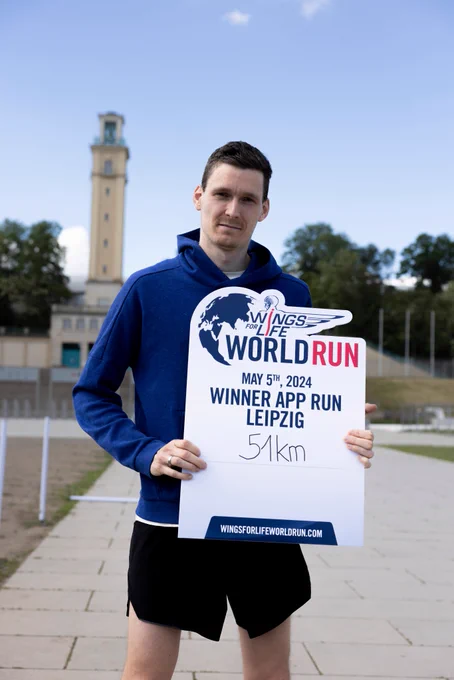 Jannis Neumann konnte über 51 km für den guten Zweck erlaufen