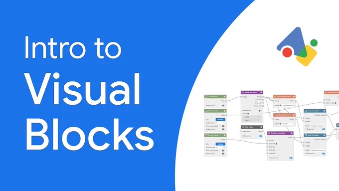 Image text reads: Intro to Visual Blocks