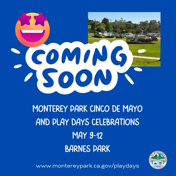 Star-stuck emoji and carnival trucks on Barnes Park ballfield.
