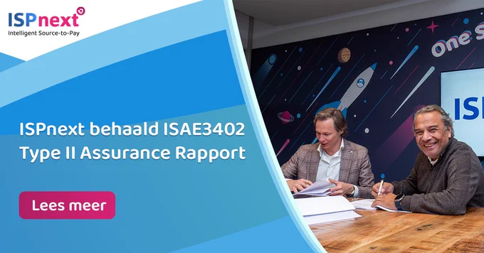 Ondertekenen ISAE3402 Type II rapport met CEO Gustaf Tanate - ISPnext