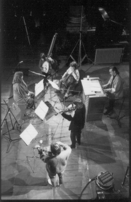 Concerto Caledonia rehearsing with Catherine Bott in an 18th-century Glasgow church, 1994