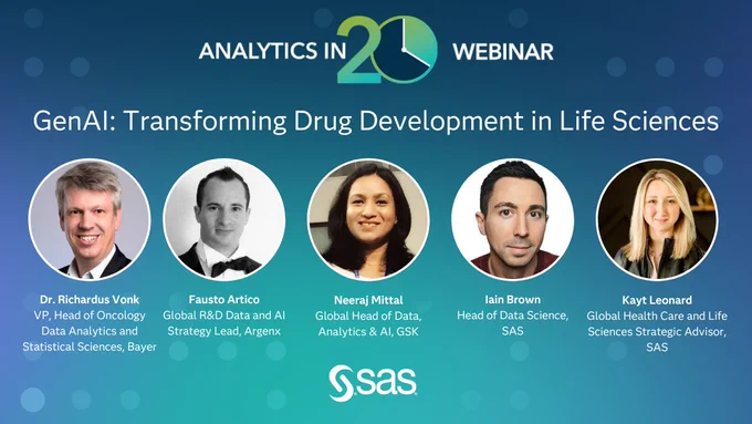 [Analytics in 20] GenAI: Transforming Drug Development in Life Sciences