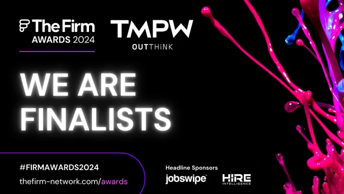 Image that reads "We are finalists"