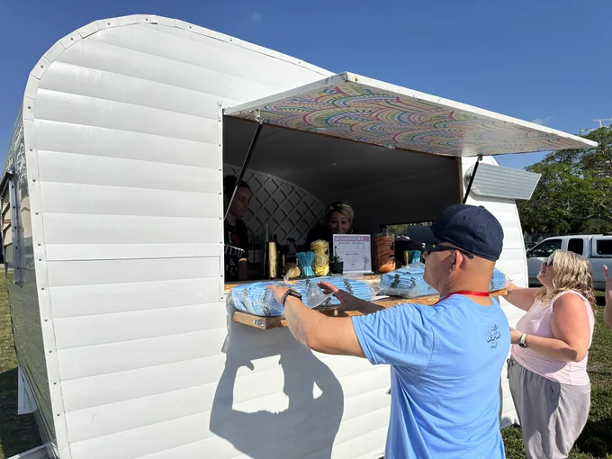 Photo of a drink cart
