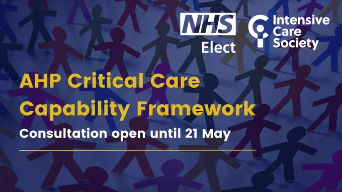 AHP Critical Care Capability Framework - consultation open until 21 May