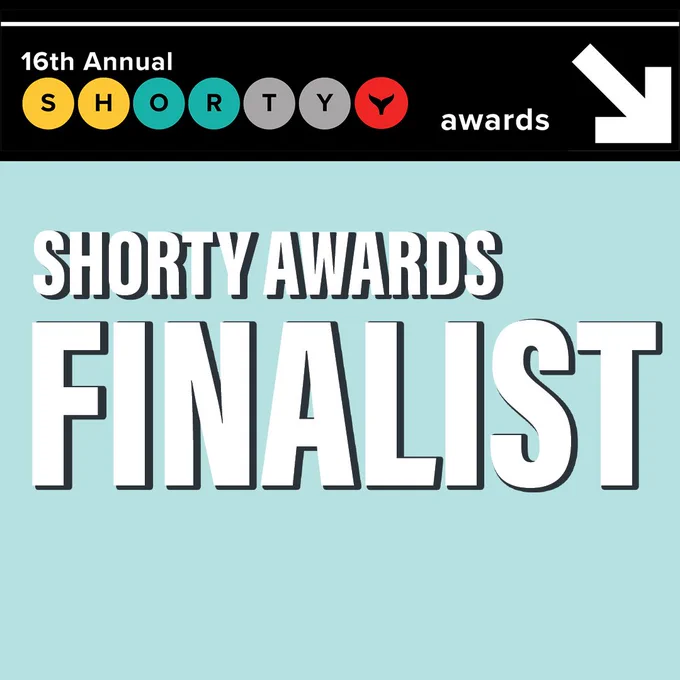 16th Annual Shorty Awards - Shorty Awards Finalist graphic