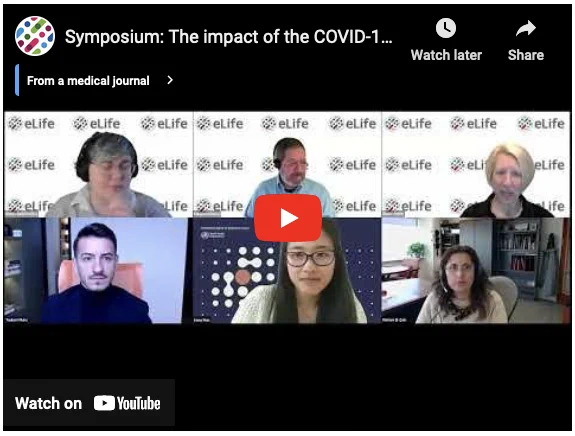 Six people on a Zoom screen, participating in a presentation.