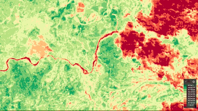 regrò in Maremma: punctual humidity map, regeneration and wildfires areas, 2024