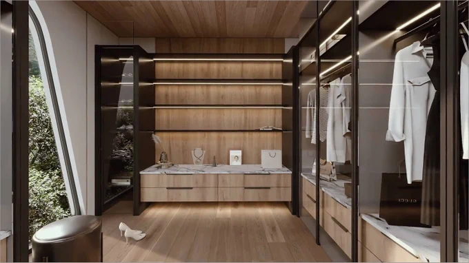 Transcending the boundaries of conventional fitted bedroom storage, this exquisite boutique dressing room has everything you could dream of and room for more.

📍#ts_oasis | #thirdstone_inc
https://www.thirdstone.ca/work/oasis