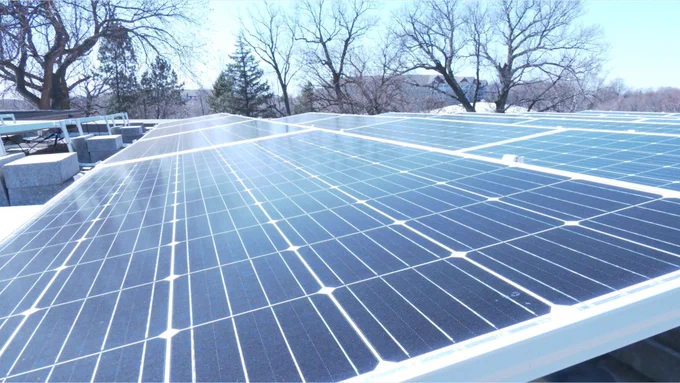 An Eden Prairie Schools solar array. 