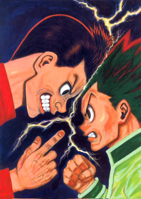 illustration he made 2 years ago for Togashi-ten exhibition