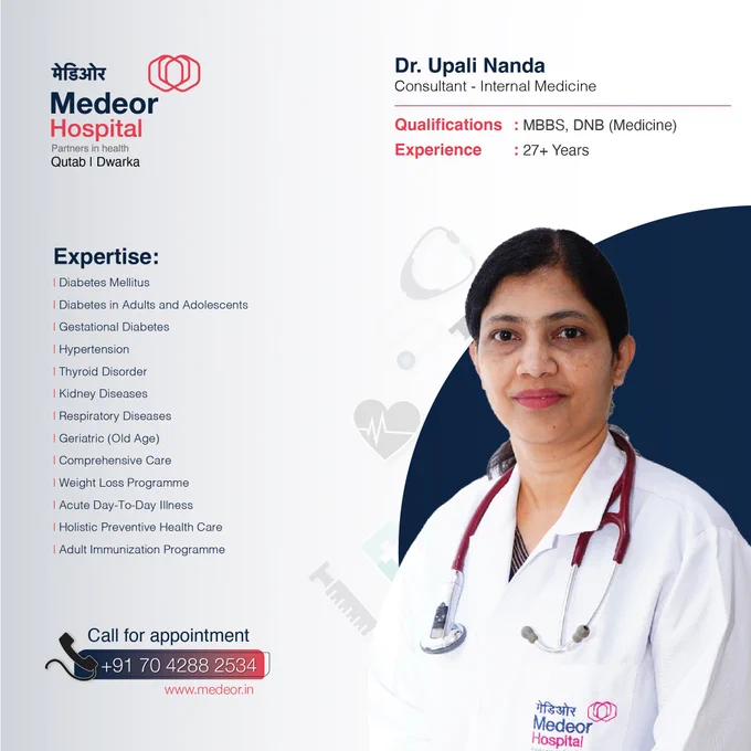 Top internal medicine doctor in Delhi | Dr. Upali Nanda 